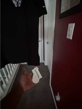 Chrome Hearts Black Tee with White Logo